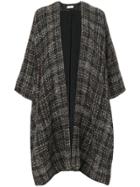 Masscob Draped Knitted Cardi-coat - Brown