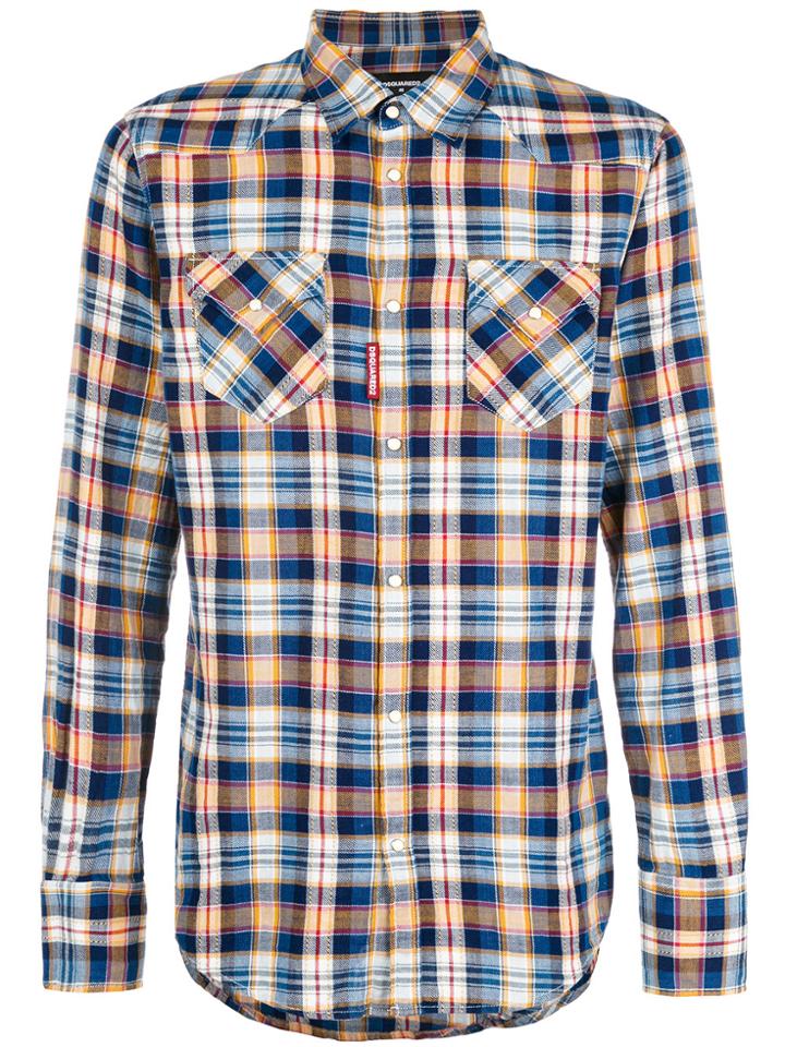 Dsquared2 Plaid Fitted Shirt - Multicolour