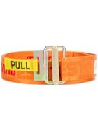 Heron Preston Logo Belt - Yellow & Orange