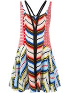 Kenzo Chevron Dress, Women's, Size: Xs, Silk/polyester