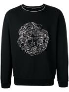 Versace Sequin Medusa Head Sweatshirt - Black