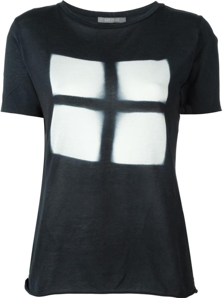 Suzusan Tie-dye Detail T-shirt, Women's, Size: Small, Black, Cotton