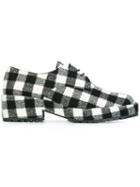 Castañer Checked Platform Lace-up Shoes