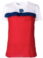 Prada Ruffle-trimmed T-shirt - Red