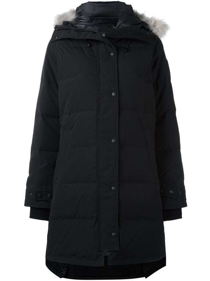 Canada Goose 'shelburne' Parka, Women's, Size: Medium, Black, Polyester/cotton/coyote Fur