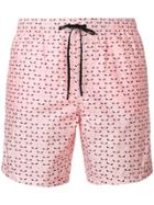 Fendi Bag Bugs Swim Shorts - Pink & Purple