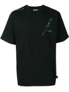 Gcds Stitch Print Crew Neck T-shirt - Black