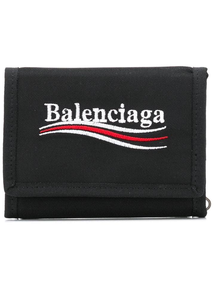 Balenciaga Explorer Square Coin Wallet - Black