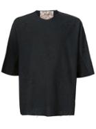 By Walid Shoulder Zip Embroidered T-shirt