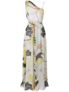 Emilio Pucci Mirabilis Print One-shoulder Silk Dress - Pink