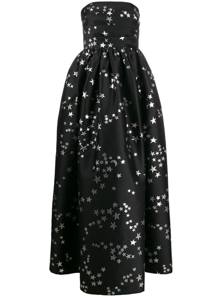 P.a.r.o.s.h. Postard Strapless Evening Gown - Black