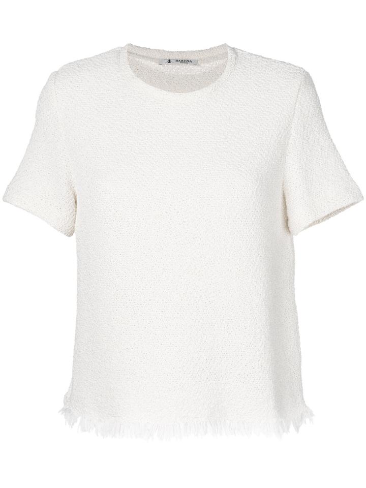 Barena Frayed Hem T-shirt - White