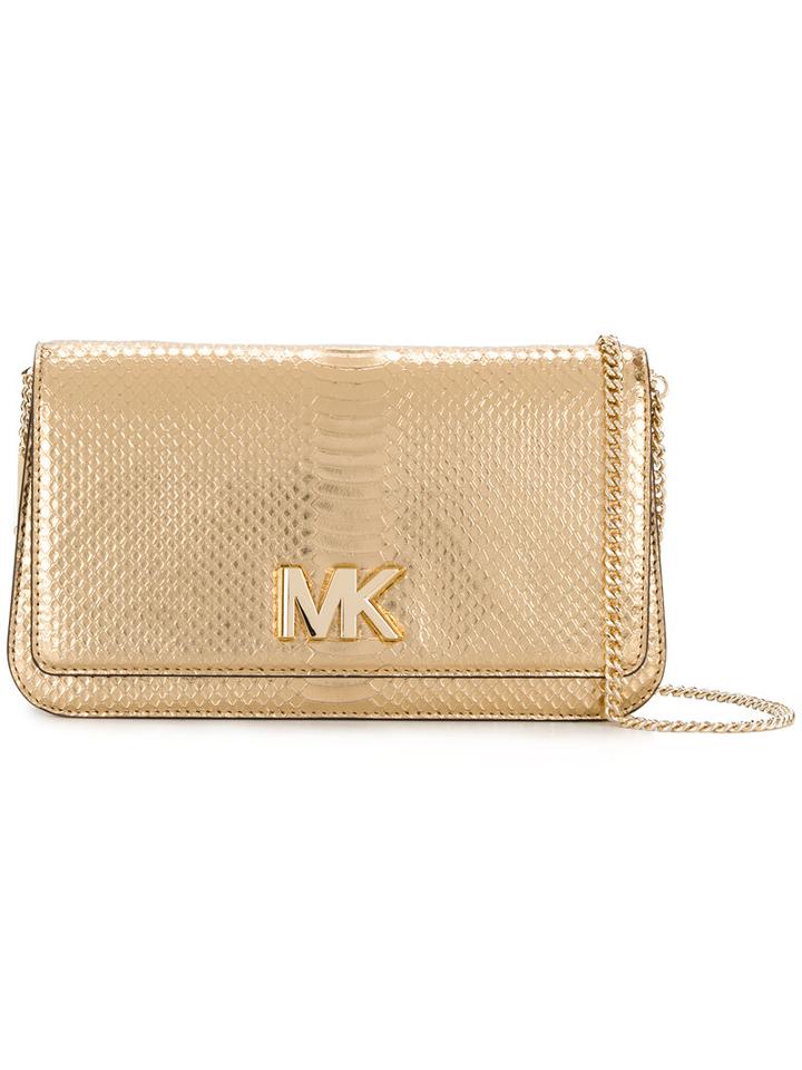 Michael Michael Kors - Mott Shoulder Bag - Women - Leather - One Size, Grey, Leather