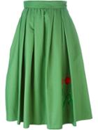 Vivetta Floral Embroidery Midi Skirt