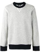 Joseph Contrast Trim Sweatshirt, Men's, Size: Large, Grey, Polyamide/spandex/elastane/viscose/wool