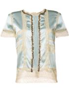 Ermanno Scervino Lace Detailing Blouse - Blue