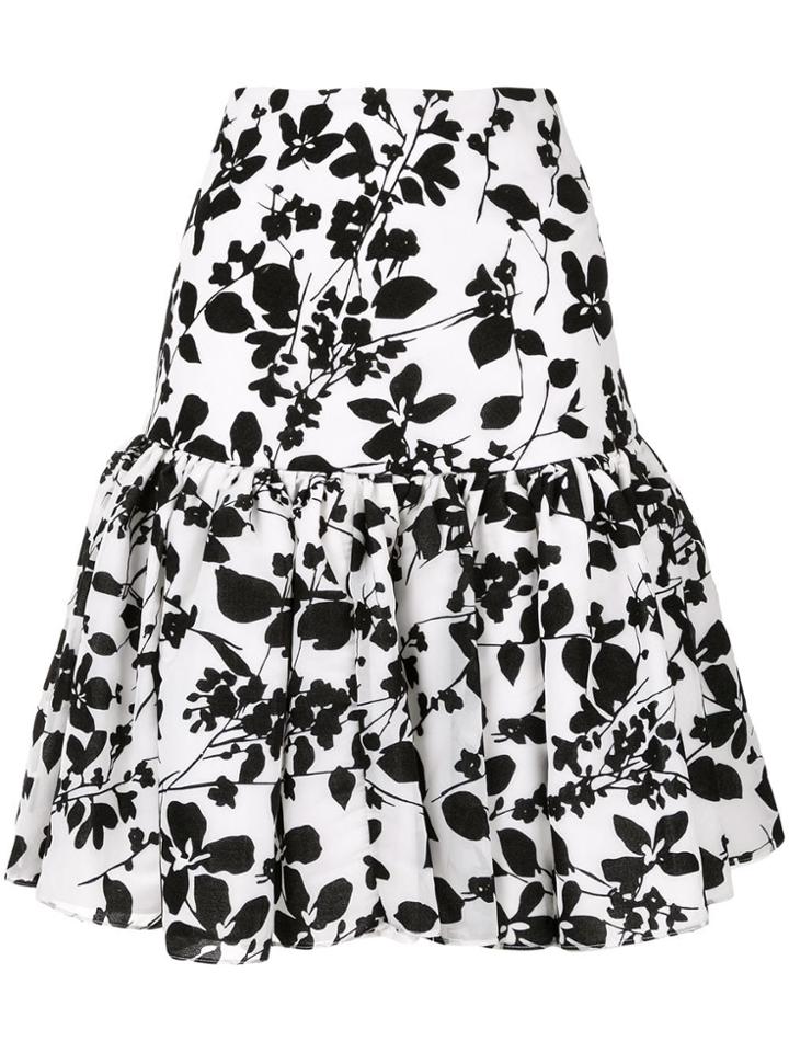 Bambah Seville Velvet Mini Skirt - White