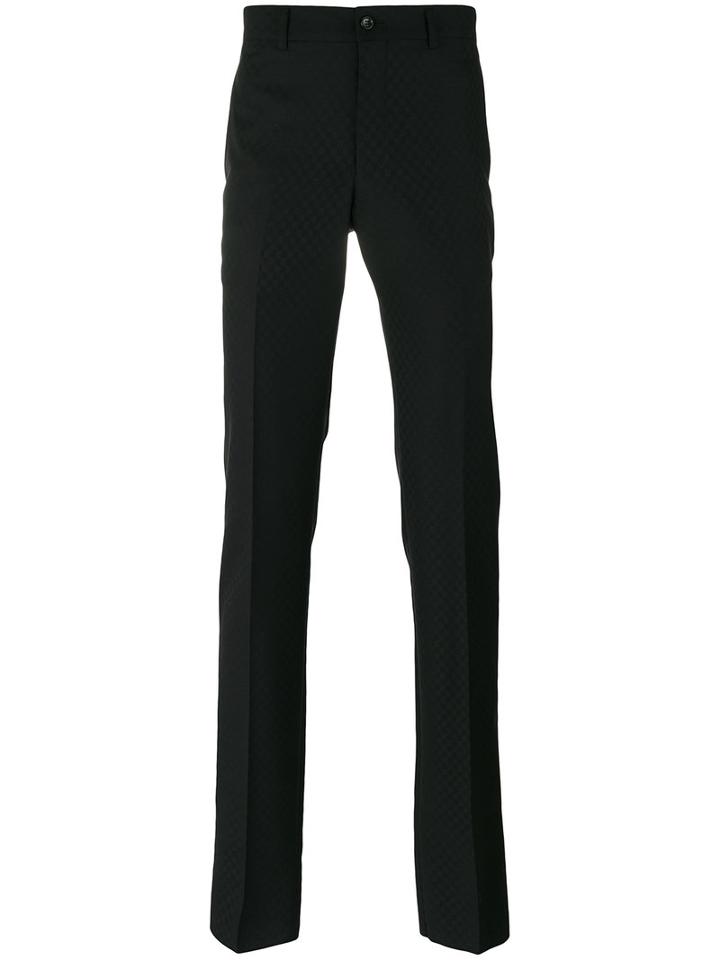 Comme Des Garçons Homme Plus Slim Leg Trousers, Men's, Size: Small, Black, Silk/cupro/wool