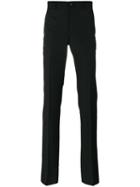 Comme Des Garçons Homme Plus Slim Leg Trousers, Men's, Size: Small, Black, Silk/cupro/wool