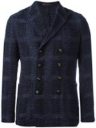 The Gigi Boucle Stitch Detail Blazer, Men's, Size: 48, Blue, Cotton/polyamide/cupro/wool
