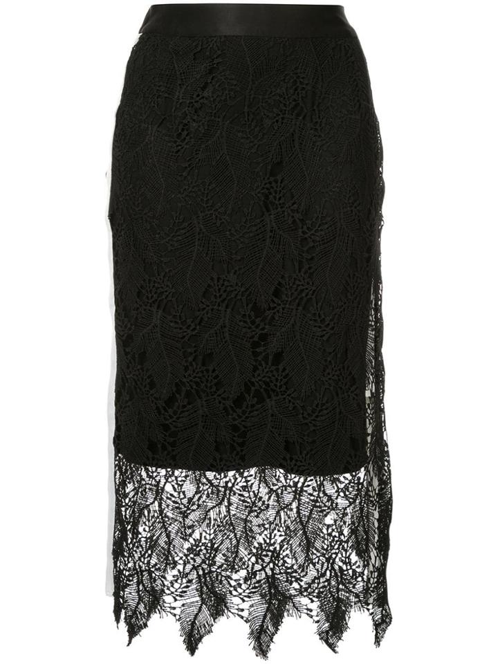 Guild Prime Lace Midi Skirt - Black