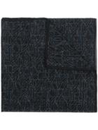 Lanvin Logo Print Scarf - Black