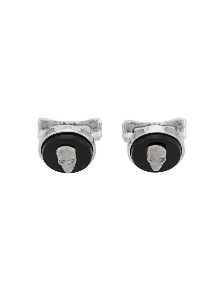 Alexander Mcqueen Classic Skull Cufflinks - Black