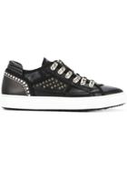 Dsquared2 Studded Low Top Sneakers - Black