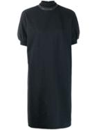 Brunello Cucinelli Turtle-neck Shift Dress - Grey
