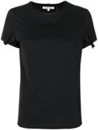 Helmut Lang - Draped Detail T-shirt - Women - Cotton - Xs, Black, Cotton