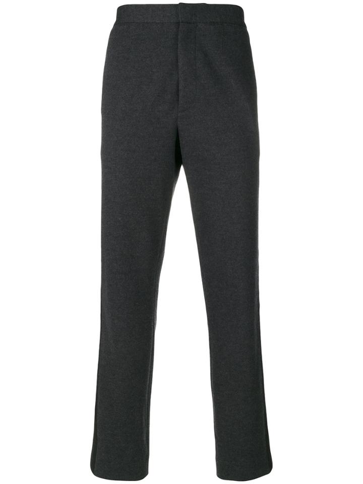 Pringle Of Scotland Tapered Fit Stripe Trousers - Grey