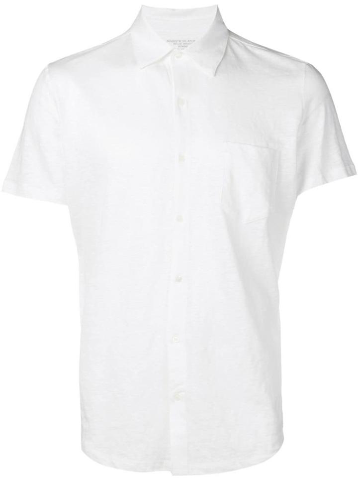 Majestic Filatures Slim-fit Short-sleeved Shirt - White
