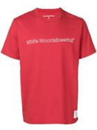 White Mountaineering Logo Print T-shirt - Red