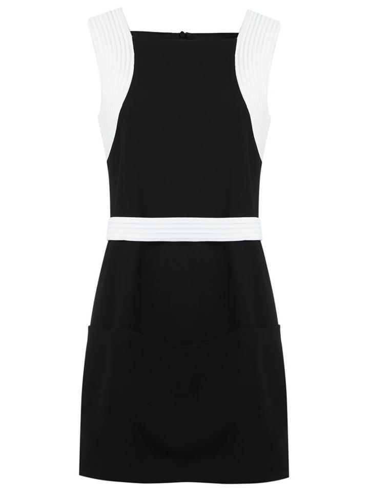 Gloria Coelho Side Pockets Dress, Women's, Size: 38, Black, Acetate/polyester
