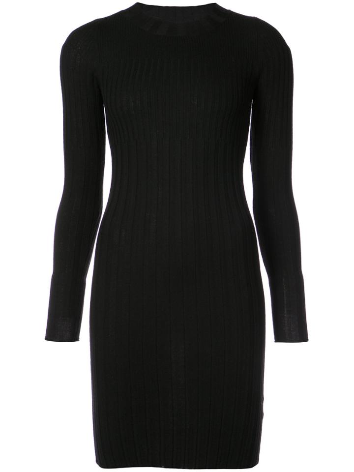 Atm Anthony Thomas Melillo Ribbed Sweater Dress - Black