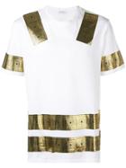 Versace Collection Metallic Print T-shirt - White