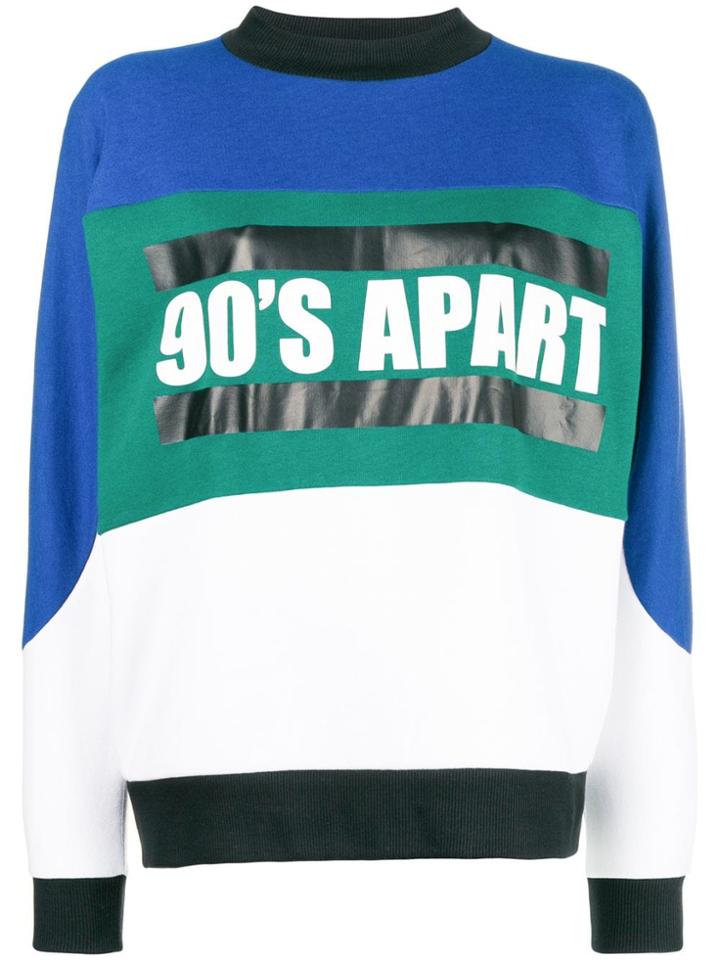 Maison Père 90's Apart Sweatshirt - Blue