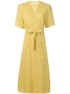 Ps Paul Smith Belted Vichy Dress - Yellow