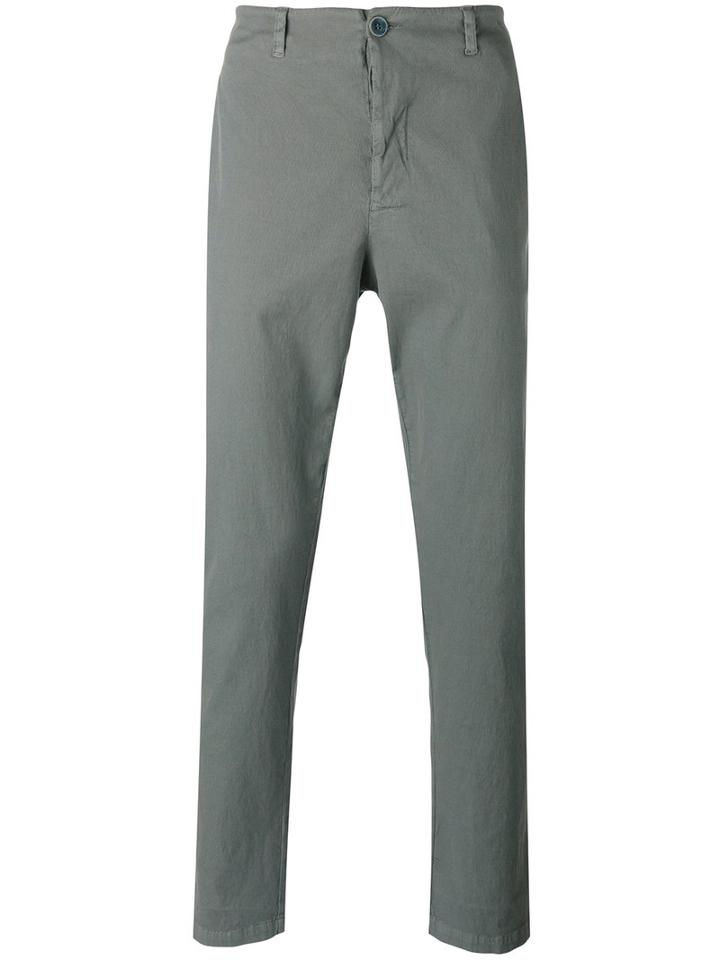 Transit - Straight-leg Trousers - Men - Silk/cotton/spandex/elastane - 46, Grey, Silk/cotton/spandex/elastane