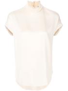By Malene Birger Gathered Collar Blouse - Nude & Neutrals