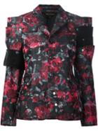 Comme Des Garçons Floral Print Structured Jacket