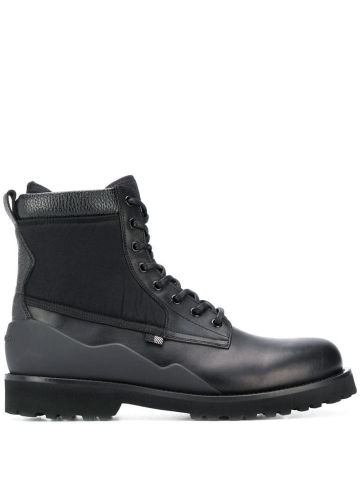 Woolrich Ridged Lace-up Boots - Black