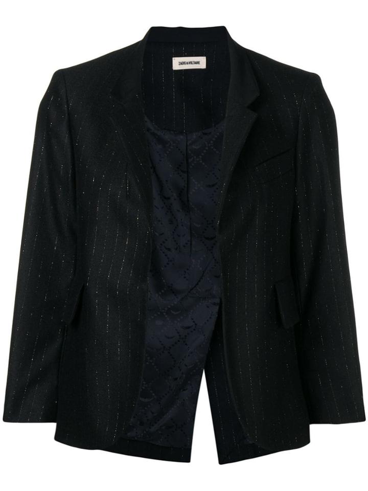 Zadig & Voltaire Pinstripe Blazer - Black