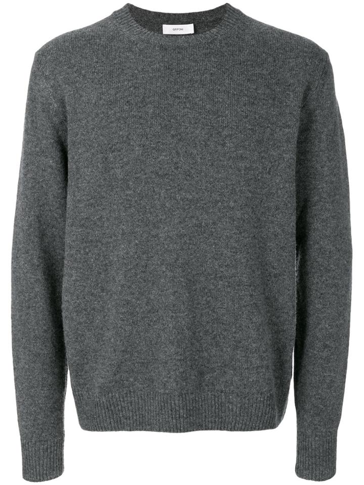 Mauro Grifoni Crew Neck Jumper - Grey