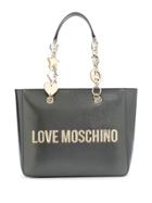Love Moschino Logo Shopper Tote - Grey