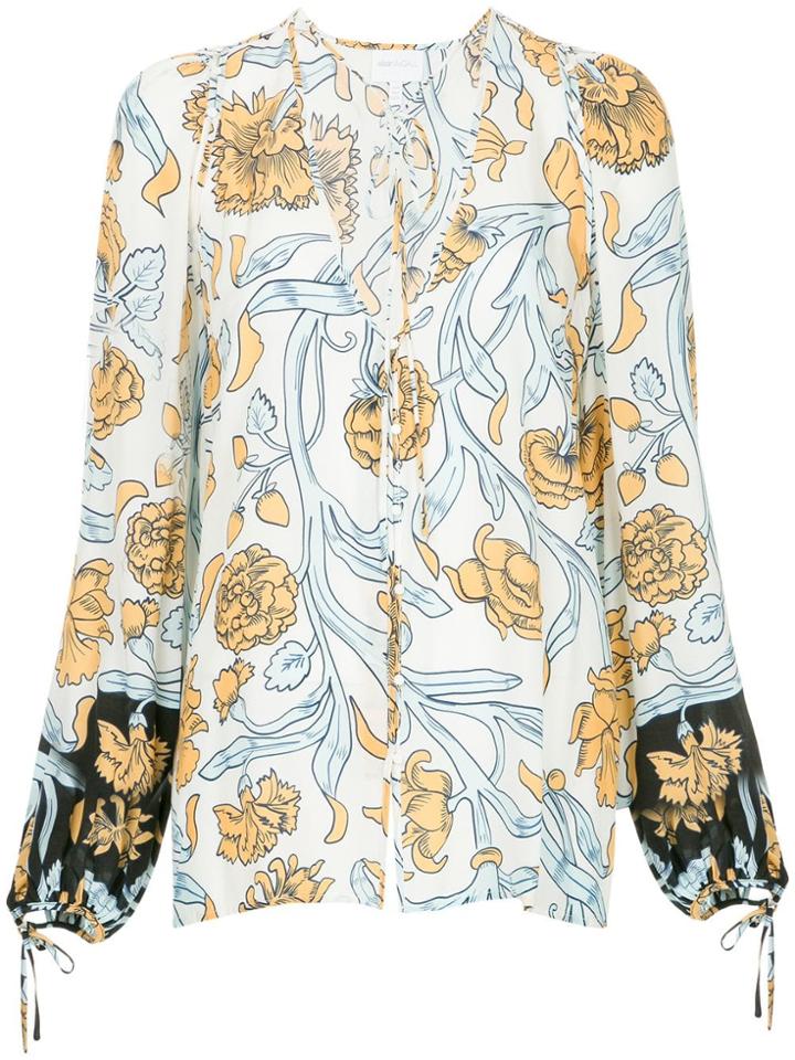 Alice Mccall Alicante Floral-print Blouse - White