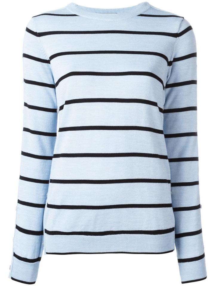 Preen By Thornton Bregazzi Striped Jumper - Blue