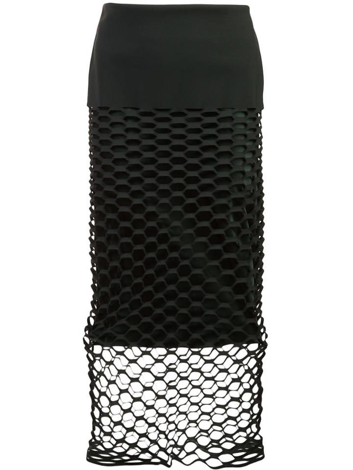 Dion Lee Honeycomb Cut-out Skirt - Green