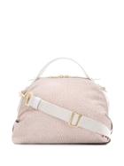 Borbonese Micro Print Cross Body Bag - Neutrals