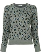 Guild Prime Leopard Print Sweater - Grey